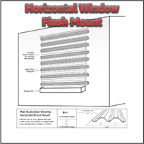 Horizontal Window Flush Mount